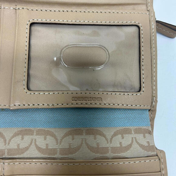 Fossil Bifold Wallet Leather Multicolor Zipper - Picture 7 of 9